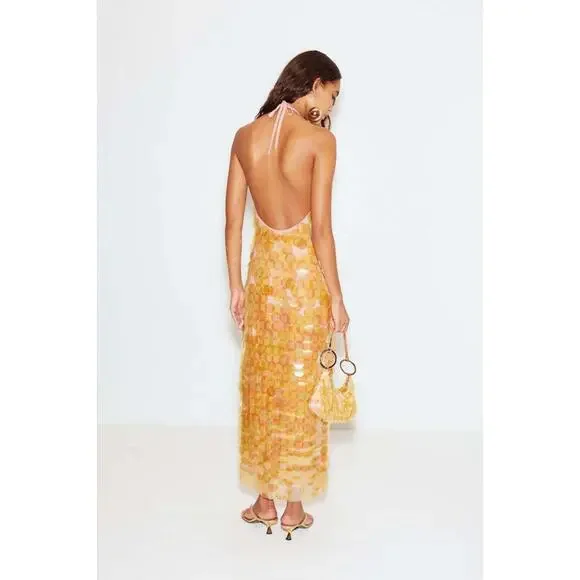 Simon Miller Junjo Dress embellished bodice LIMONECELLO SIZE 8 NWT $595 msrp - Picture 4 of 15